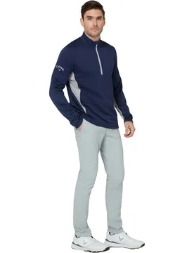Layer Textured 1/4 Zip, navy s - Callaway - FashionsVida