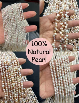 A Natural Freshwater Pearl Rice/Flat/Irregular Beads for Jewelry Making DIY Accessories Necklace Bracelets Beaded Supplies - Aliexpress - FashionsVida