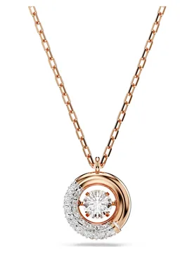 Pendente Dextera, Taglio Round, Bianco, Finitura oro rosa 18K OS - Swarovski - FashionsVida
