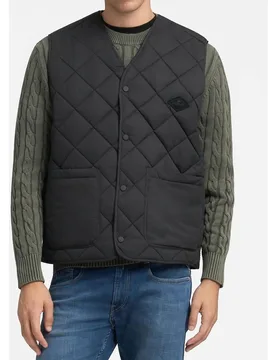 Chaleco de abrigo de hombre acolchado a rombos - Replay - FashionsVida