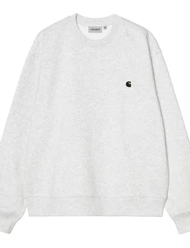 Mack Sweatshirt Ash Heather / Black M Herren - Carhartt WIP - FashionsVida