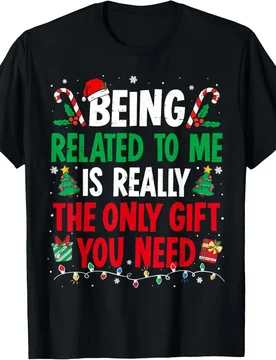 Being Related To Me Funny Christmas Family Xmas Pajamas New Year Xmas Gift Casual Style High Quality Cotton Regular Short Sleeve - Aliexpress - FashionsVida
