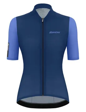 Maglia A Maniche Corte Redux Stamina Blue - Santini - FashionsVida