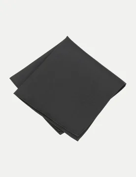 Einstecktuch Uni Schwarz - Prince Bowtie - FashionsVida