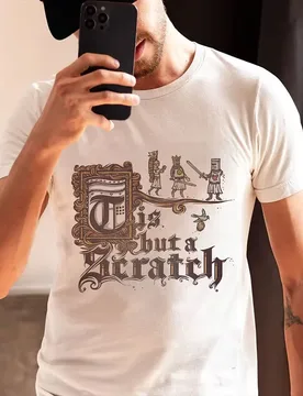 Tis But a Scratch 0703 Funny Monty Python Gift T-shirt Short Sleeve Tee British Comedy Graphic clothes US size Tops S-6XL - Aliexpress - FashionsVida