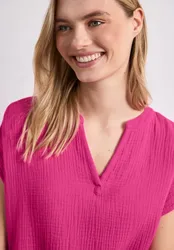 Blusenshirt in Musselin-Qualität female Pink