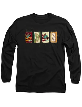Unisex Monsters At Work Drooler Cooler, Mountain Goo, Blort Sodas Long Sleeve T-Shirt, Black Size: Small - Black - Size: S - Disney - FashionsVida