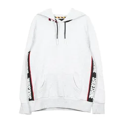 Felpa Cappuccio Uomo Band Inserts Hoodie Light Heather