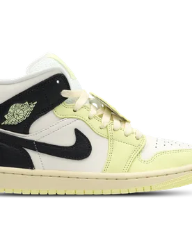 Aj1 Mid Damen Sneaker - Braun - Größe 37.5 - Leder Brown 37.5 - Jordan - FashionsVida