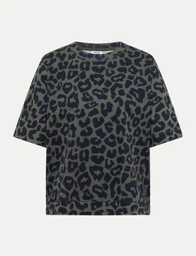 T-Shirt mit Animal-Print Grün XL - CECIL - FashionsVida