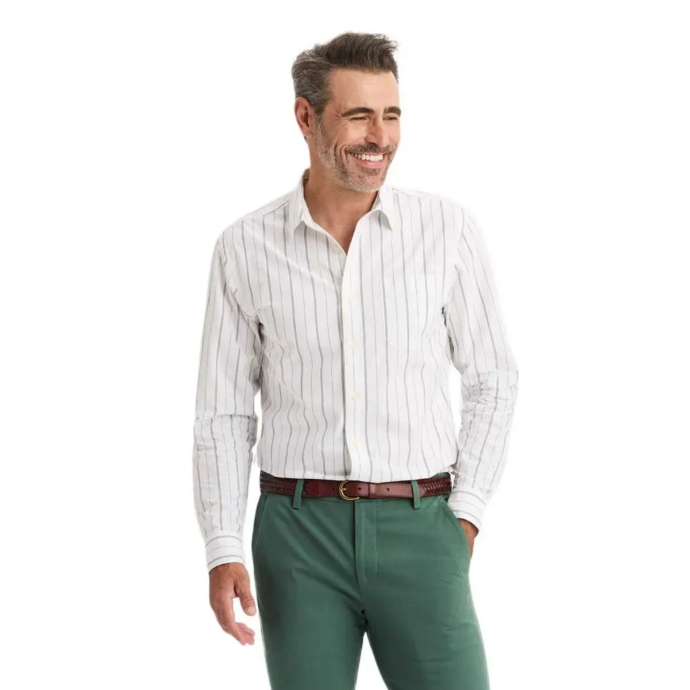 Camicia A Maniche Lunghe Ultimate Lindley Poplin Regular Fit Lucent White M - Dockers - FashionsVida