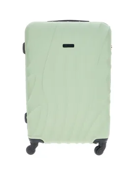Trolley medio verde rigido con ruote multidirezionali PR158/M - PRIMA RIGA - FashionsVida