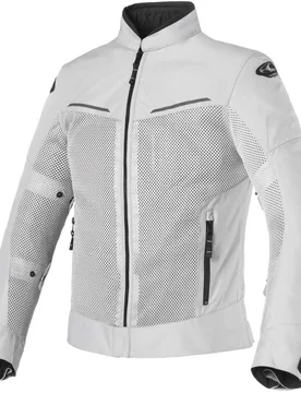 Giacca Moto Traforata TROPICA Grigio Nero taglia 2XL - Clover - FashionsVida