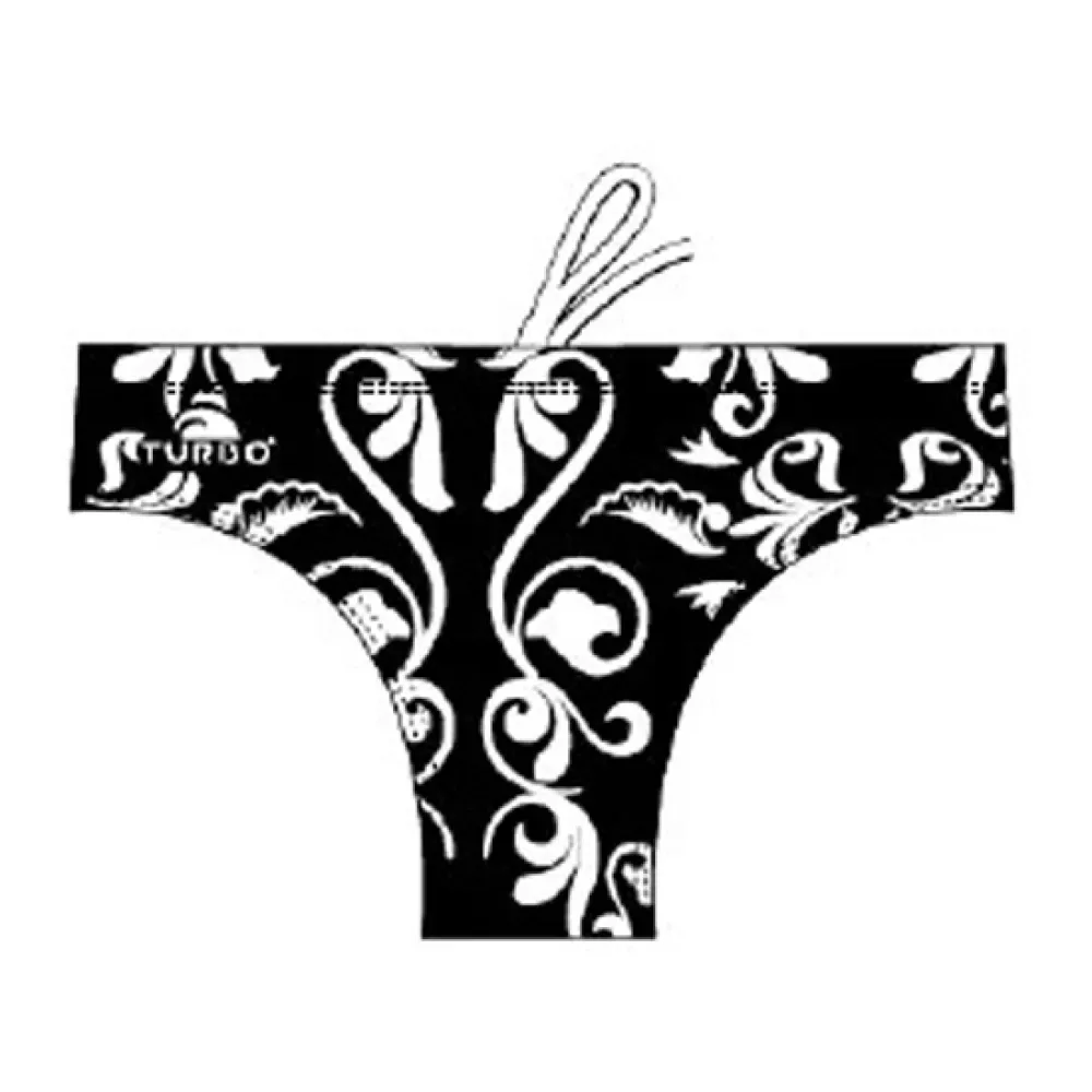 Madeira Swimming Brief Black / White M Men - TURBO - FashionsVida