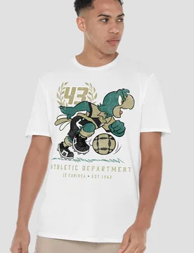 Unisex Ze 43 Football T-Shirt, White Size: Small - White - Size: S - Disney - FashionsVida
