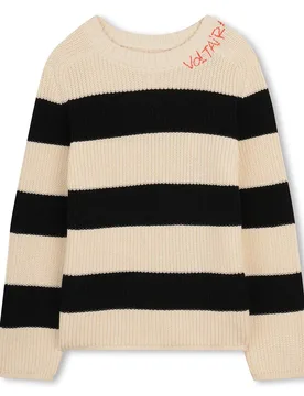 Pull X60597 Black Crude 14 Années Garçon - Zadig & Voltaire - FashionsVida