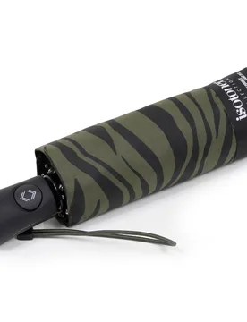 Parapluie Mini Auto Zèbre Kaki zèbre kaki ST - Isotoner - FashionsVida