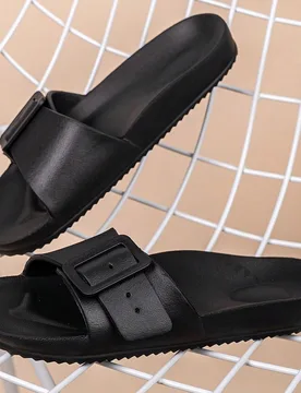 Sandalias cómodas, de moda, sencillas, ligeras y transpirables con estilo ajustable, antideslizante y resistente al desgaste para uso en interiores y - Shein - FashionsVida
