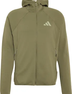 Polaire stretch à capuche - Xperior VK Fleece Hooded Jkt M Olive Strata - Taille M - Kaki - Adidas - FashionsVida