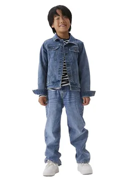 Jeans Ryan 318-be Straight Fit Medium Blue Denim 10 Anni - Name it - FashionsVida