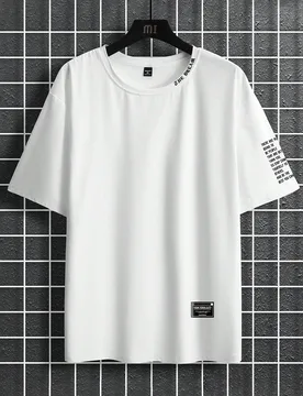 Camiseta de manga corta para hombre de talla grande, de moda, apropiada para el verano 5XL - Shein - FashionsVida