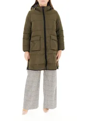 Piumino con cappuccio COLLECTION VERDE MILITARE 50