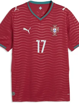 T-shirt à Manches Courtes Domicile Portugal 25/26 Replica Club Red / Green Lagoon / Rl XL - Puma - FashionsVida