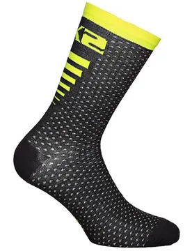 Calza Tecnica Corta in Tessuto Arrow Merinos Nero Giall taglia 47 - Sixs - FashionsVida
