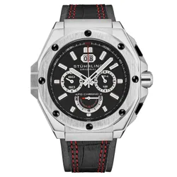 Mens Apo Chrono X 1018 44mm Timepiece - Black - One Size
