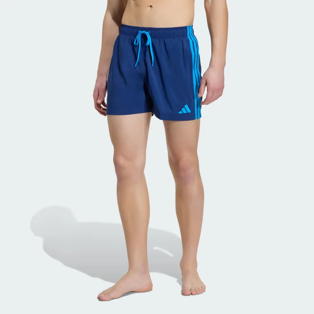 Short da nuoto 3 strisce L Dark Blue / Bright Blue - Adidas - FashionsVida