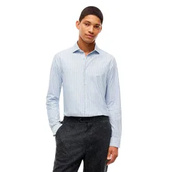Camicia A Maniche Lunghe Mw0mw6672 Desert Sky / Stripe 40