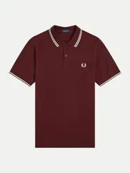 Poloshirt mit Doppelstreifen Braun 3XL
