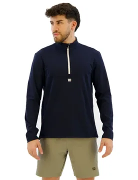 Elevete Performance Half Zip Sweatshirt Classic Navy 2XL - Wilson - FashionsVida