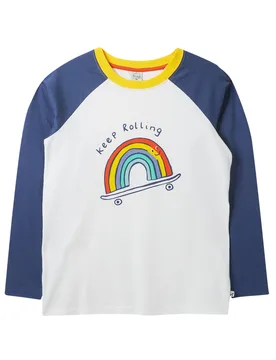Womens 70% Organic Cotton Eden Raglan Top - - Size: 18 - Frugi - FashionsVida