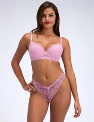 Billie Lace Balconette Bra Blush female