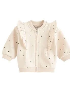 Polka Dot Kids Zip-Up Sweatshirt - COOL CLUB - FashionsVida