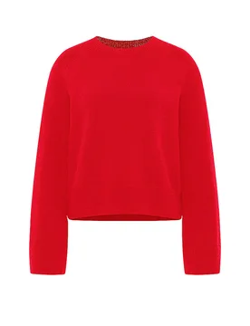 Pullover Cropped Fit rosso 38 - LANIUS - FashionsVida