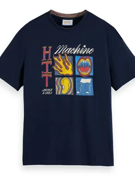 Maglietta A Maniche Corte 17575 Night M - Scotch & Soda - FashionsVida