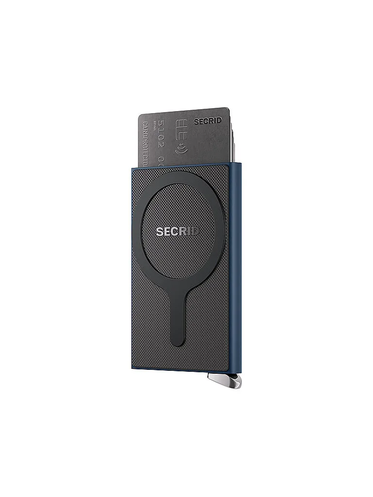 Geldbörse - Cardprotector Plus Fluted for Magsafe Premium Navy dunkelblau Damen - SECRID - FashionsVida