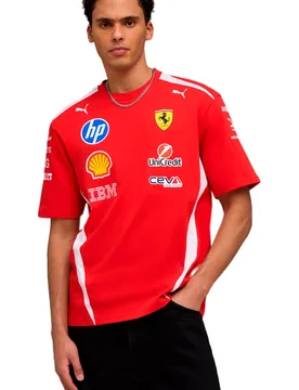 Scuderia ferrari hp replica drivers authentic camiseta manga corta hombre Rojo (XS) - Puma - FashionsVida