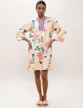Vestido corto con abalorios - Lola Casademunt - FashionsVida
