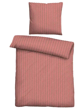 Jersey Bettwäsche Chevron gold, 1x 135x200 cm + 1x 80x80 cm - Castell - FashionsVida