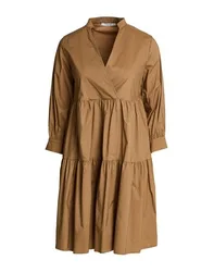 GAUDÌ Midi-Kleid Damen Braun 32 Damen