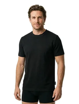 T-shirt à Manches Courtes Thompson 102 10277814 Black M - BOSS - FashionsVida
