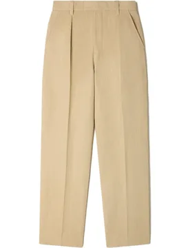 Pantalones de lino de hombre de algodón con pinzas corte ancho - sandro - FashionsVida