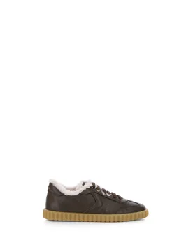 Sneakers in pelle MARRONE 38 - Voile Blanche - FashionsVida