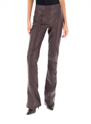 Pantalone in similpelle MARRONE 44