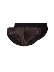 Slip lot de 2 COTTON MULTIPACK flamestripe selection rouge foncé S