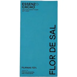 Tableta de chocolate Filipinas 72% Flor de Sal