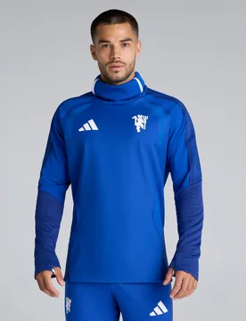 Manchester United 26/27 Cup Training Tiro Authentic Warm Top Blue L - Adidas - FashionsVida